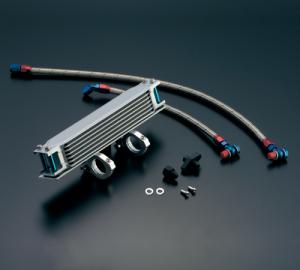 アクティブ(ACTIVE) 14051506B OILクーラーステーSET ストレート 4.5-10R BLK仕様 GB250/SR400 -05/SR500 -00※ステーのみ