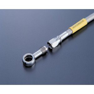 BUILD A LINE ユニバーサル ブレーキホース ロードモデル用 ステンレスフィッティング クリア ホース ホース全長2385mm B32345の通販は