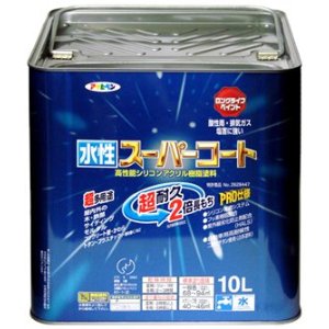 アサヒペン AP 水性スーパーコート 10L 白