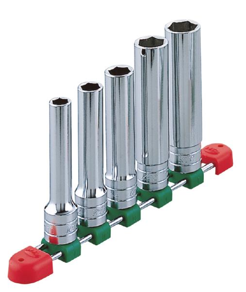 京都機械工具 KTC TB4L05 (12.7SQ) ディープソケットセット (ミリ) 【1/2′′SQディープソケットセット [5コ組]】 000011026008