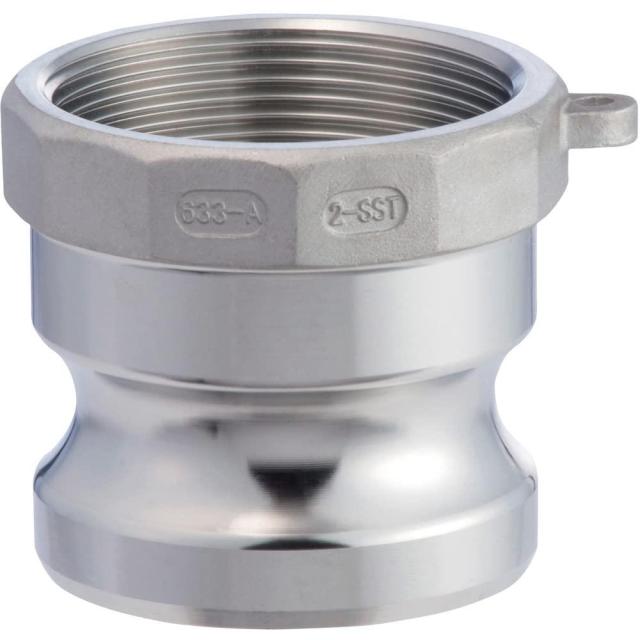 トヨックス(TOYOX) トヨックス 633-AB カムロック アダプター 雌ネジ 3インチ ステンレス SST
