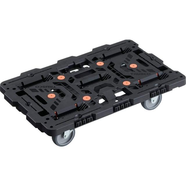 TRUSCO トラスコ中山 TRUSCO 連結式樹脂製平台車 ビートル 700X450 自在3輪