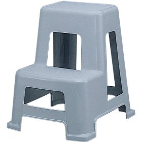 IRISOHYAMA アイリスオーヤマ ※IRIS 踏み台 (2段) 455×525×565 ライトグレー NF560GY   1256 3366804の通販は 6,413円