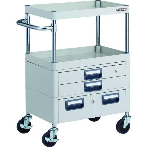TRUSCO トラスコ中山 TRUSCO フェニックスワゴン 抗菌 省音 600X400XH880 引出付 W色 80,689円