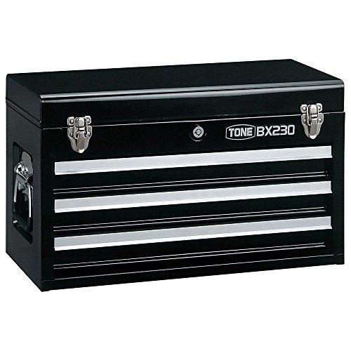 ※TONE ツールチェスト 508X232X302mm ブラック BX230BK   8100 3904318