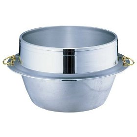 ウルシヤマ金属工業 アルミ鋳物キング釜(カン付き)28cm【AKVM903】