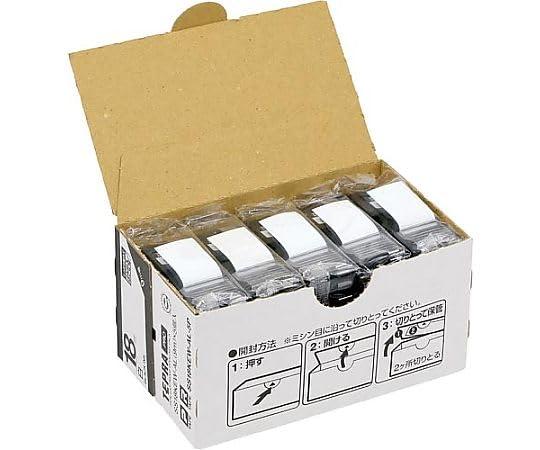 KING JIM キングジム テプラ PRO テープカートリッジ しっかり貼れてはがせるラベル 18mm 白/黒文字 SS18KEW-AL-5P 1パック(5個)
