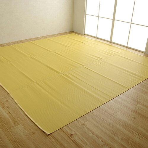 イケヒコ ラグカーペット ファーム ベージュ 江戸間10畳 約440×352cm 洗える 日本製 国産 アウトドア レジャー 和室 シンプル #2113609