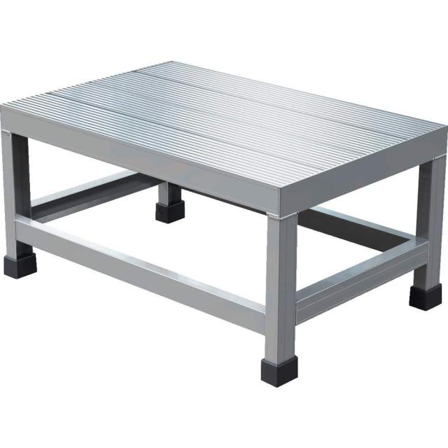 TRUSCO トラスコ中山 TRUSCO アルミ製溶接一体構造型作業台 一段(完成品) W600×D400×