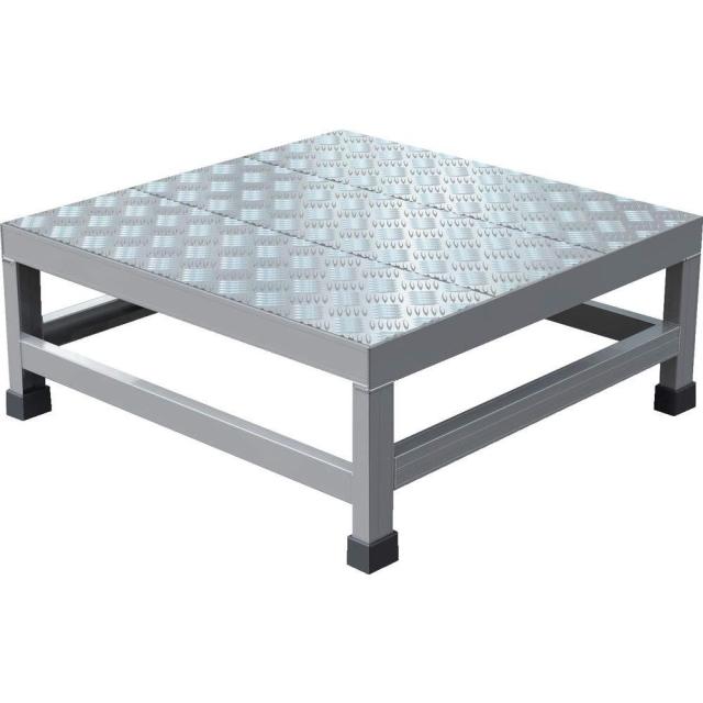 TRUSCO トラスコ中山 TRUSCO アルミ製溶接一体構造型作業台 縞板タイプ 一段(完成品) W600の通販は 28,585円