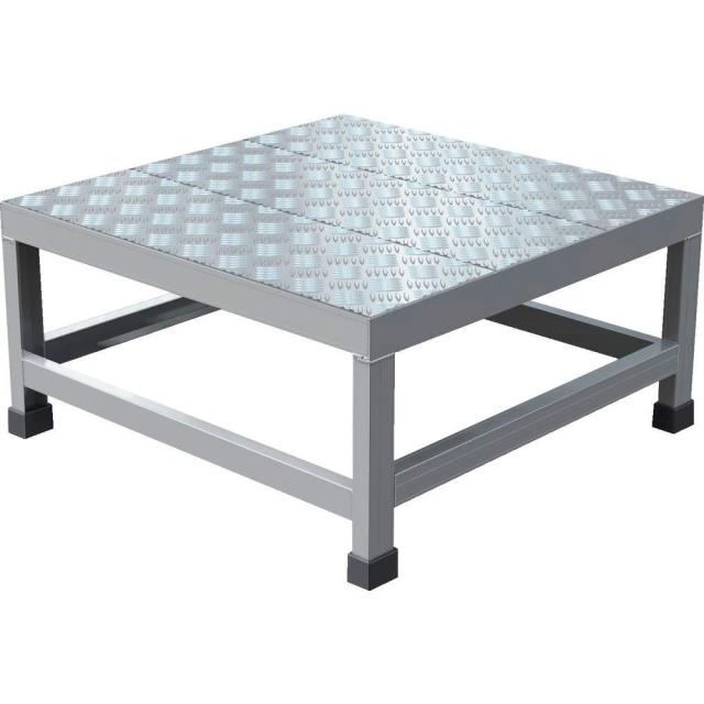 TRUSCO トラスコ中山 TRUSCO アルミ製溶接一体構造型作業台 縞板タイプ 一段(完成品) W600の通販は 28,772円