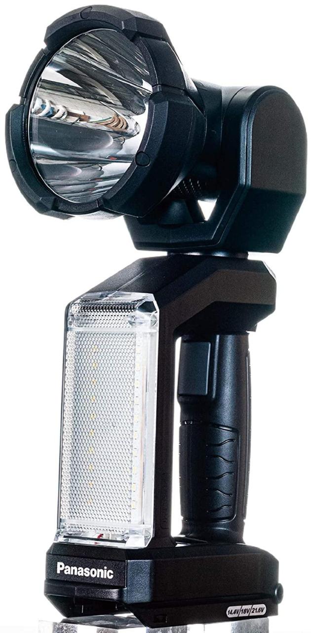 PANASONIC パナソニック パナソニック 充電LEDスポットワイドライトEZ37C6(14.4V/18V/21.6V対応) スポット光1500lm ワイド光500lm 本体のみ(電池パック・充電器別売)ブラック EZ37C6X-B