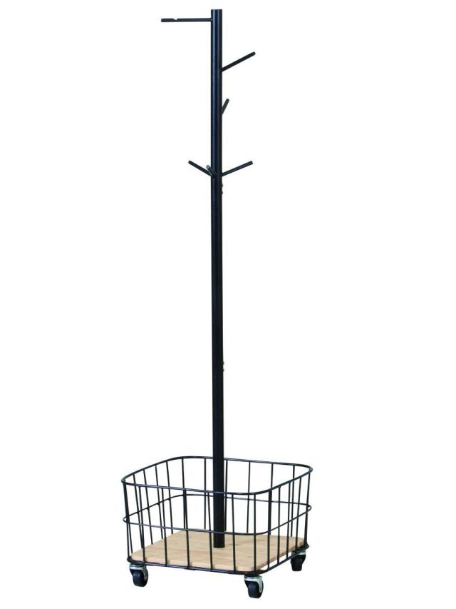 マッシュ(Mash) マッシュ キャスター付きポールハンガー ブラック 38x38x137.5cm BCPH-380(BK)の通販は