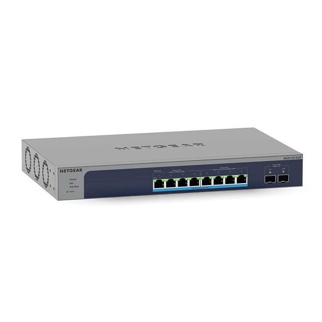 NETGEAR ネットギア スイッチングハブ 10ギガ マルチギガ対応 10ポート スマート (10G/5G/2.5G/1G/10M x4. 2.5G/1G/100M x4. 10G SFP+x2) Ultra60 PoE++ x8 (295W) MS510TXUP