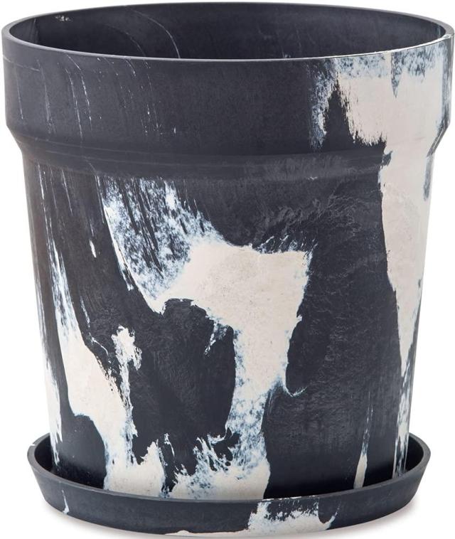 ポッシュリビング(Posh Living) ポッシュリビング アーバンプランツポット マーブル チャコール×ミルク Φ32.5×H34cm 81050