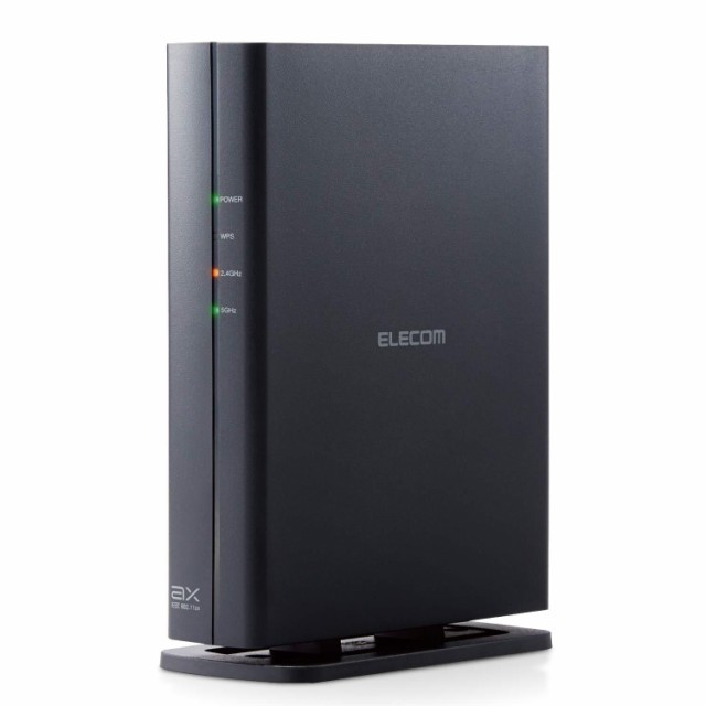 ELECOM エレコム WRC-X1800GS-B 有線Giga/IPv6(IPoE)対応/ブラック 無線LANルーター WPA/WPA2/WPA3 IEEE802.11a/b/g/n/ac/ax 2ポート 10B