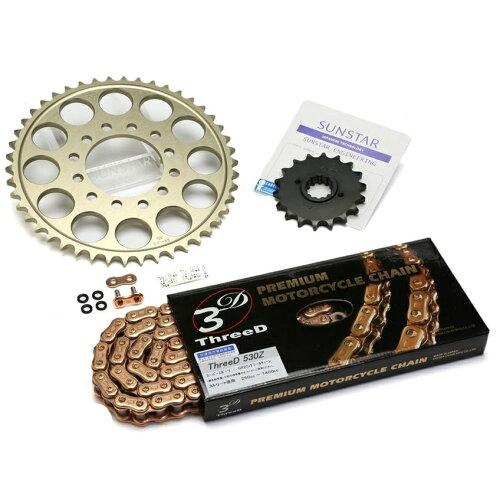 KUNIMI 国美コマース スプロケット＆チェーンキット 品番:KE50343 ZRX1200R サイズ:530