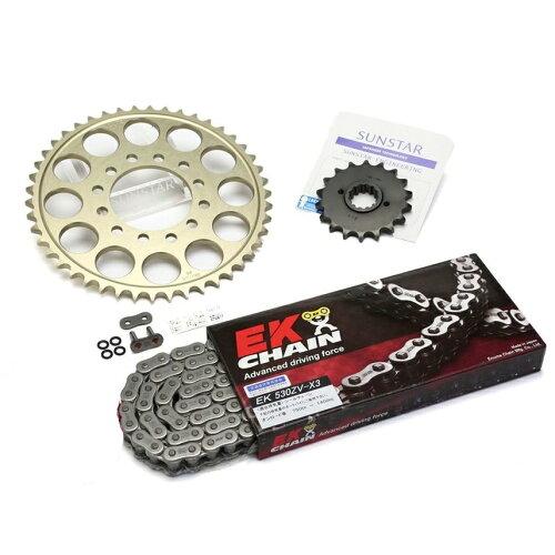 KUNIMI 国美コマース スプロケット＆チェーンキット 品番:KE51811 Z750FXII/III(E1/L1)(530コンバート) サイズ:530