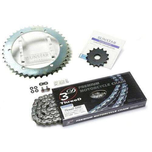 KUNIMI 国美コマース スプロケット＆チェーンキット 品番:KE38246 SR400 (520コンバート) サイズ:520