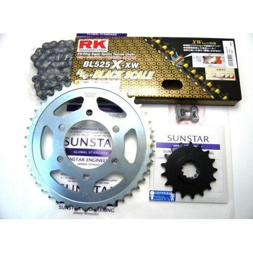 SUNSTAR サンスター スプロケット＆チェーンキット 品番:KR40818 ZRX1200/R/S(525コンバート) サイズ:525の通販は 26,935円