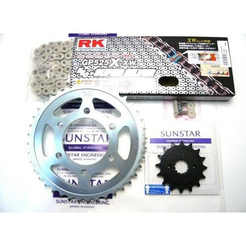 KUNIMI 国美コマース スプロケット＆チェーンキット 品番:KR40716 Z750FXII/III(E1/L1)(525コンバート) サイズ:525