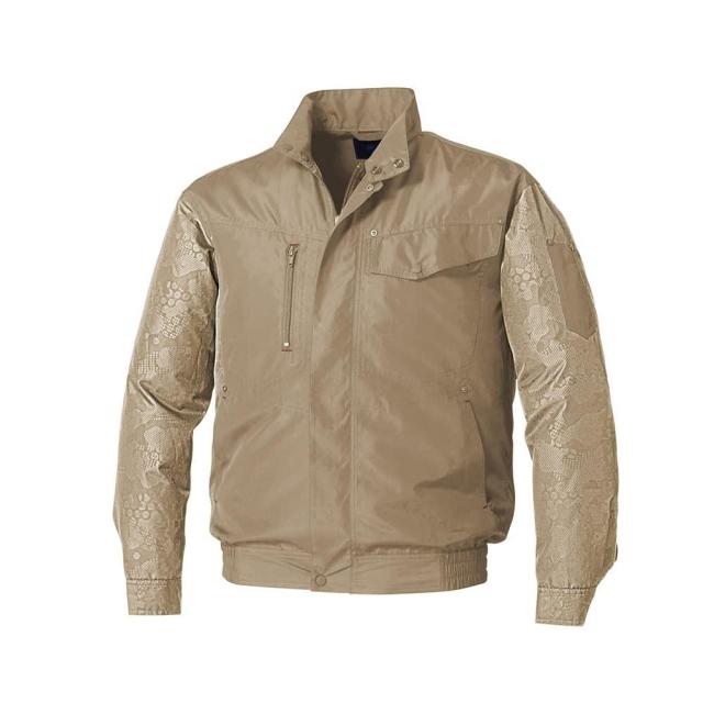 KUCHOFUKU 空調服 空調服 ポリエステル製エンボスプリント空調服ウェアのみキャメル×キャメルエンボス3L (KU92000C20S5 2336)の通販は 7,058円