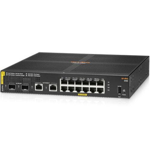 HP エイチピー HPE Aruba 6100 12G Class 4 2SFP+ 139W Switch(JL679A#ACF)