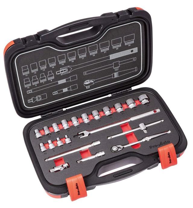 スエカゲツール Pro-Auto 3/8DR.21PCソケットレンチセット