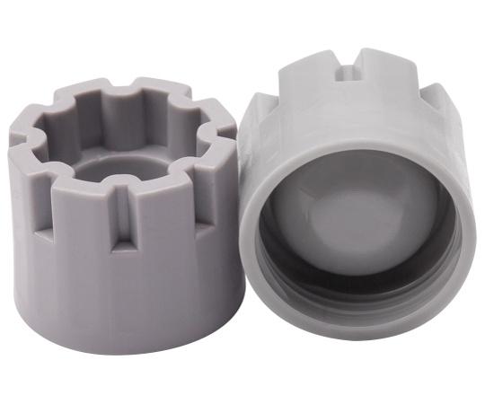 アズワン 96well format用External Screw Cap キャリア入 灰色 MP53760 1式(96キャップ×10セット入)