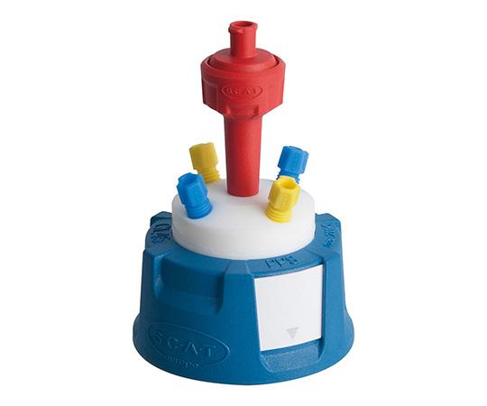 アズワン 安全キャップ(GL45ボトル用) 4ポート  307410 1セット