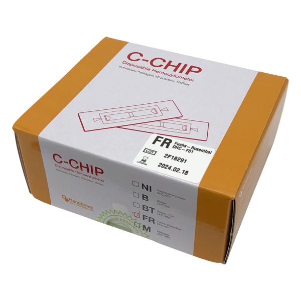 アズワン ディスポ細胞計算盤 C-Chip (フックスローゼンタール) DHC-F01 1箱(50枚入)