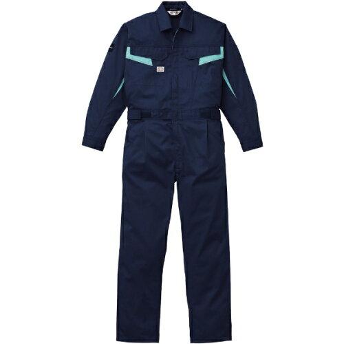 山田辰 つなぎ服 ネイビーブルー L  1-1510-NB-L 1着
