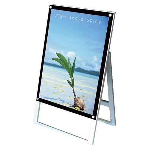 常磐精工 ポスター用スタンド看板マグネジ B2片面 ブラック  PSSKMN-B2KB 1台