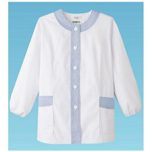 サンペックスイスト 女性用デザイン白衣 長袖  FA-7204L【SHK386】