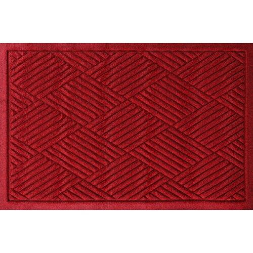 クリーンテックス・ジャパン 吸水速乾マット ウォーターホースT(ダイヤモンド) レッド 88×146cm  BZ00018 1枚
