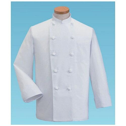 ... サマーコックコート・長袖KD-418M (ホワイト)【SKT5202】