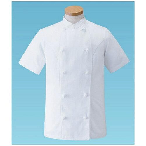 サーヴォ(Servo) 女性用コックコート・半袖KG-4283L (ホワイト)【SKT5505】