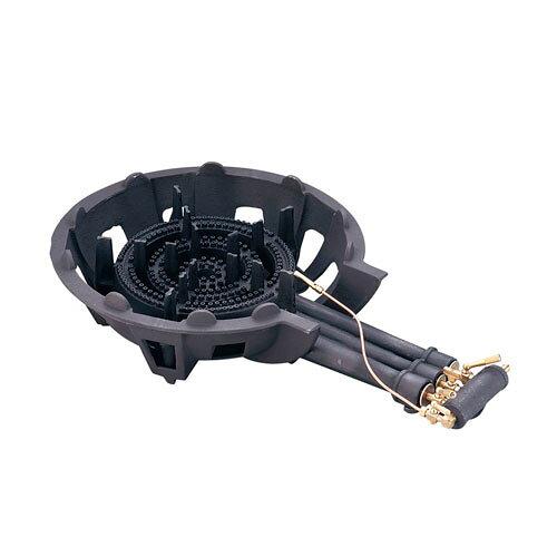 大栄産業 鋳物コンロ DE-30n(三重)パイロット付 LPガス【DBC6301】