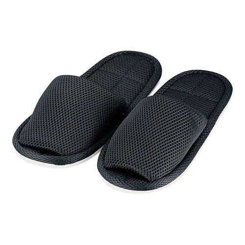 TKG テイケイジイ 遠藤商事 ウォッシャブルスリッパメッシュタイプ(90足入) 黒【SSL1801】