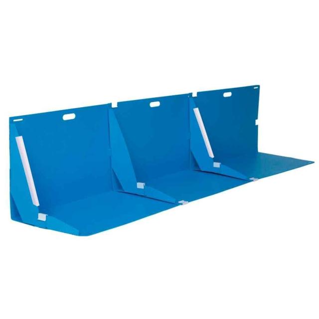 日本緑十字社 折りたたみ式みずからガード 700×500×400mm 3枚組 ブルー  380414 1組(3枚入)