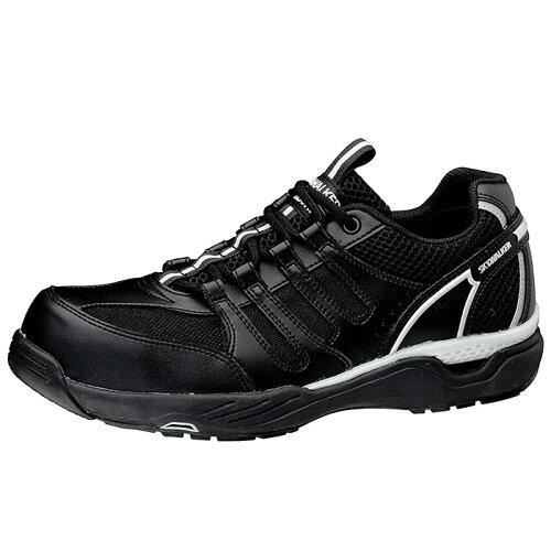 ミドリ安全 先芯入りスニーカー 通気底 ブラック 26cm  MPV-01-BK-26 1足の通販は