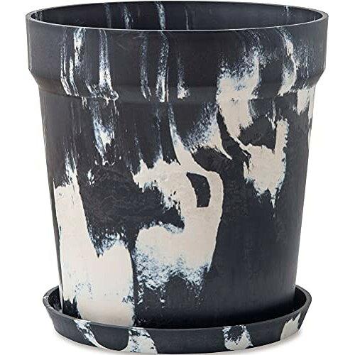 ポッシュリビング アーバンプランツポット マーブル チャコール×ミルク Φ38×H39.5cm 81060の通販は 8,575円