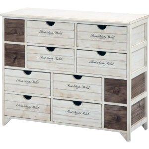 FUJIBOEKI 不二貿易 アンティークチェスト 4段 L ミッシェル L11A-6148 【91459】 北海道、沖縄、離島配送不可の通販は