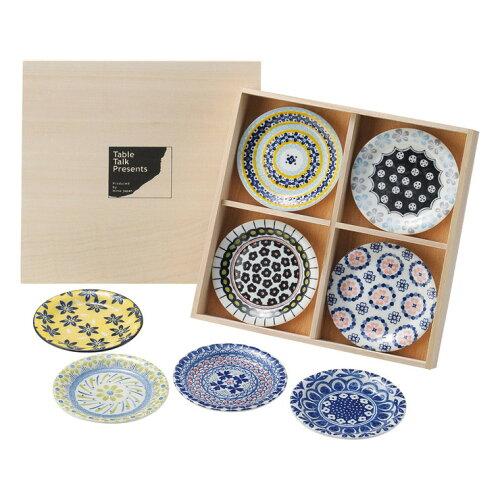 アワサカ ≪メーカー取寄≫【Table Talk Presents】 ポタリーフィールド 八客小皿揃(木箱入)ギフト [日本製] (aw0494546088009123)【入数:2】