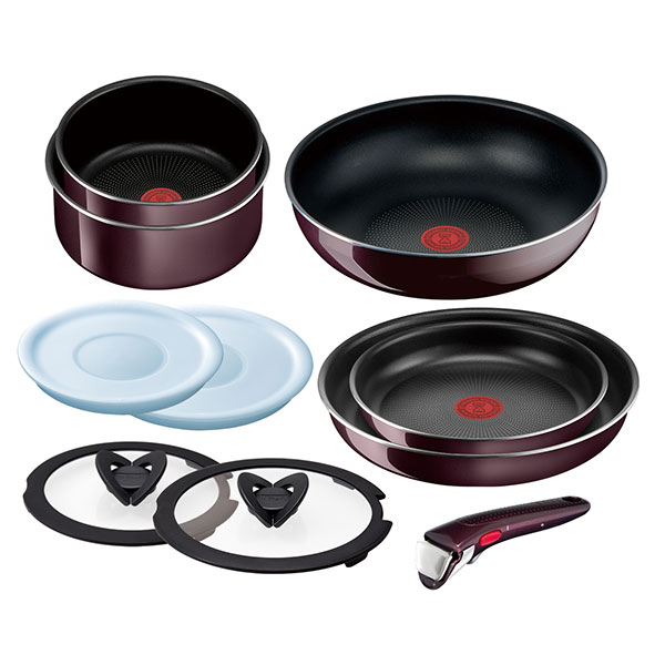 グループセブジャパン ティファール 取っ手の取れるシリーズ インジニオ ネオ ヴィンテージボルドー インテンス フライパンセット 10 L43992