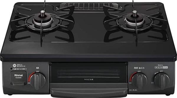 RINNAI リンナイ ガステーブル 都市ガス12A・13A用 幅約56cm 片面焼きグリル 右強火力 KG35NBKR/13A ブラックの通販は