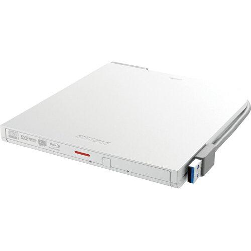 BUFFALO バッファロー USB3.2(Gen1)対応 ポータブルBD 書込ソフト添付 ホワイト(BRXL-PTV6U3-WHB)