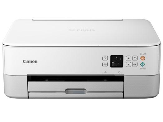 CANON キャノン TS5430WH PIXUS インクジェットプリンター インク4色 染料+顔料 4800×1200 dpi 最大用紙サイズA4 接続(USB)〇 接続(無線LAN)〇 スキャナ機能有り コピー機能有り ホワイト
