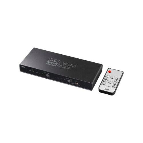 SANWASUPPLY サンワサプライ 4K・HDR・光デジタル最終生産物付き添い人HDMI行列うつり変わり器(4インプット・2最終生産物)(SW-HDR42H)