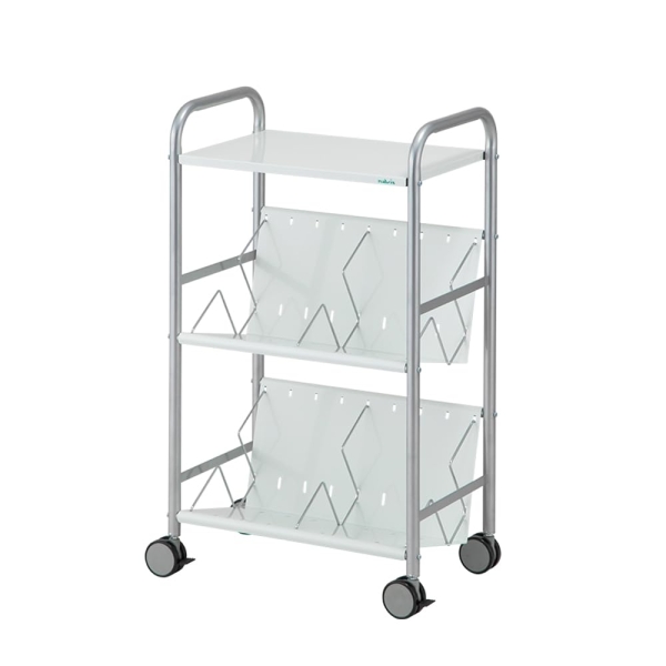 ナビス 筆記台付カルテワゴン 2段タイプ 575×420×950mm